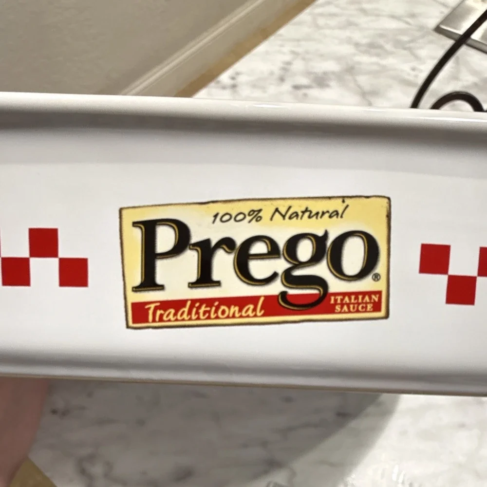 Prego Traditional Lasagna Ceramic Baking Dish 12x8x3 Campbell's 2006 Vintage